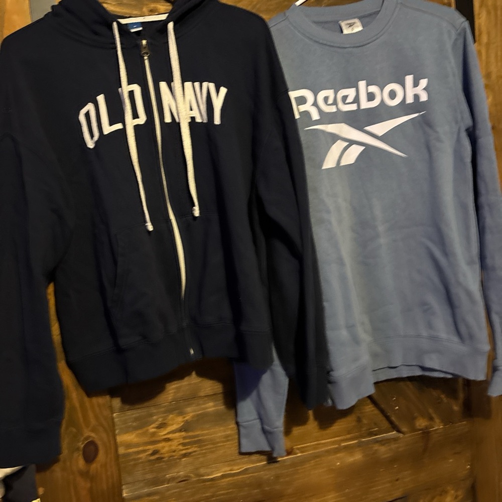 Reebok Light Women Old Navy Zip-Up Sweater